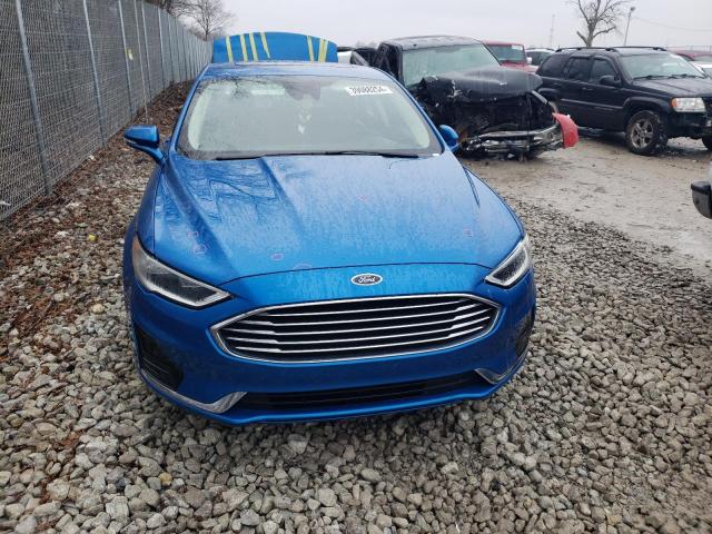 3FA6P0CD0LR152326 - 2020 FORD FUSION SEL BLUE photo 5