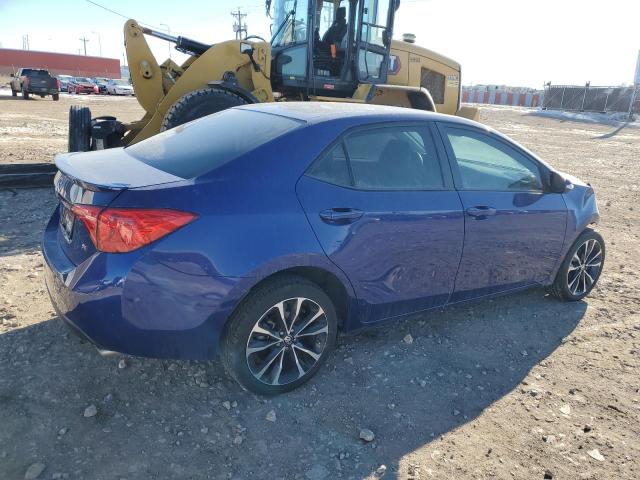 2T1BURHE5JC063460 - 2018 TOYOTA COROLLA L BLUE photo 3