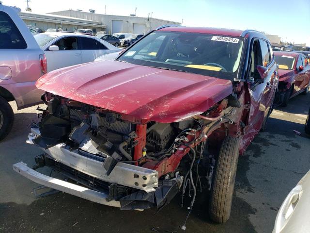 5TDDBRCH4MS521923 - 2021 TOYOTA HIGHLANDER HYBRID LIMITED RED photo 1