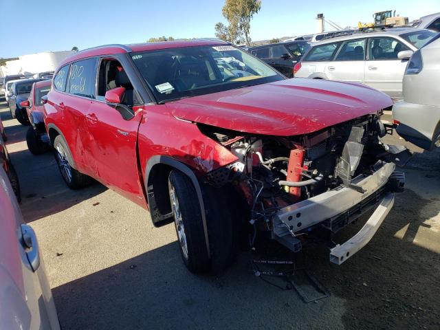 5TDDBRCH4MS521923 - 2021 TOYOTA HIGHLANDER HYBRID LIMITED RED photo 4