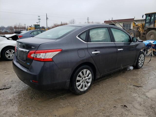 3N1AB7AP9DL787528 - 2013 NISSAN SENTRA S GRAY photo 3