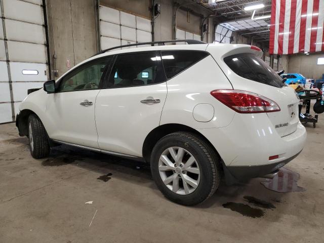 JN8AZ1MW8EW531051 - 2014 NISSAN MURANO S WHITE photo 2