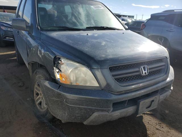 2HKYF18474H509865 - 2004 HONDA PILOT EX BLUE photo 4