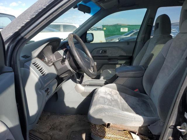 2HKYF18474H509865 - 2004 HONDA PILOT EX BLUE photo 7