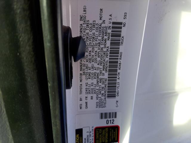 5TELU42N38Z546790 - 2008 TOYOTA TACOMA DOUBLE CAB 白色 照片 12