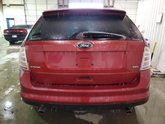 2FMDK38C18BA87439 - 2008 FORD EDGE SEL BURGUNDY photo 6