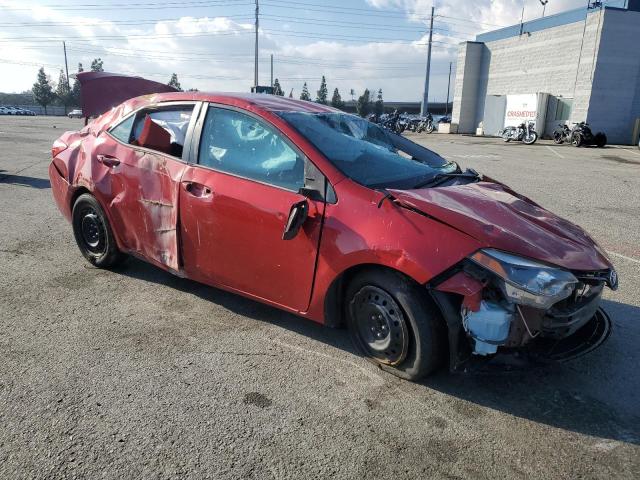 5YFBURHE4FP267075 - 2015 TOYOTA COROLLA L RED photo 4