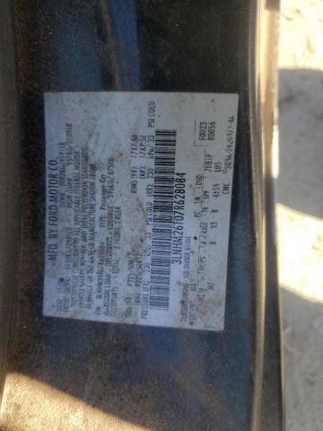 3LNHM26T07R628084 - 2007 LINCOLN MKZ BLACK photo 12