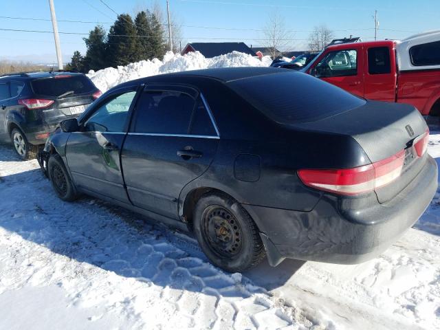 1HGCM56453A806716 - 2003 HONDA ACCORD LX BLACK photo 2