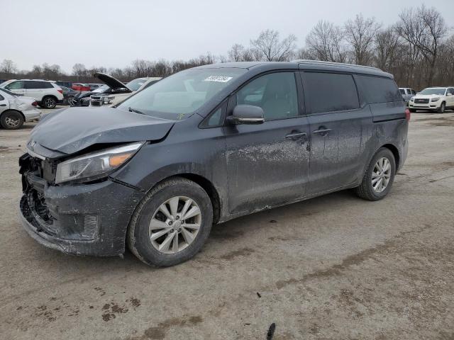 KNDMB5C15H6338337 - 2017 KIA SEDONA LX GRAY photo 1