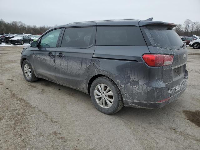 KNDMB5C15H6338337 - 2017 KIA SEDONA LX GRAY photo 2