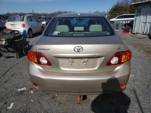 2T1BU4EE4AC252897 - 2010 TOYOTA COROLLA BASE TAN photo 6