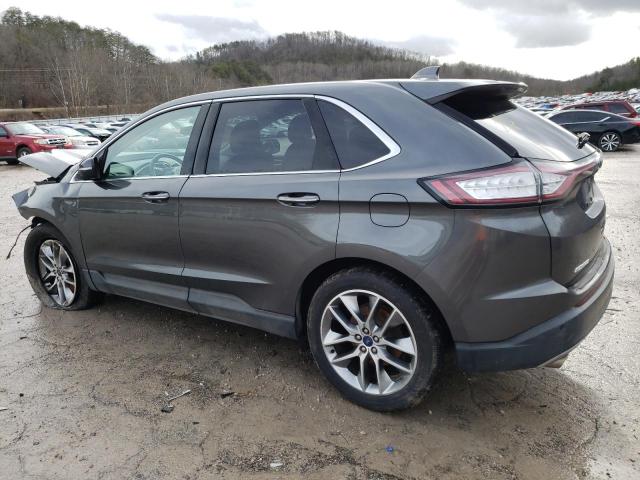 2FMPK4K8XGBB30701 - 2016 FORD EDGE TITANIUM GRAY photo 2