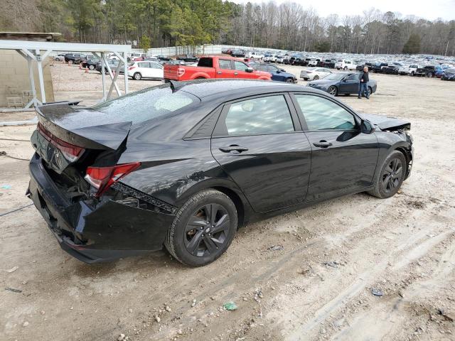 KMHLM4AG0MU099529 - 2021 HYUNDAI ELANTRA SEL BLACK photo 3