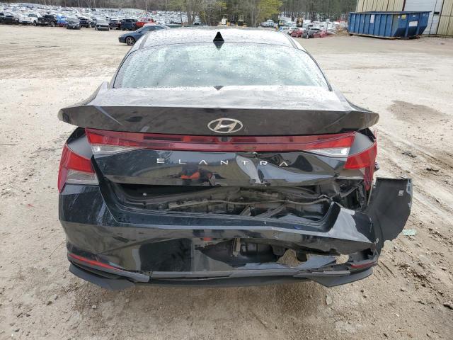 KMHLM4AG0MU099529 - 2021 HYUNDAI ELANTRA SEL BLACK photo 6