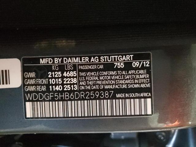 WDDGF5HB6DR259387 - 2013 MERCEDES-BENZ C 350 CHARCOAL photo 12