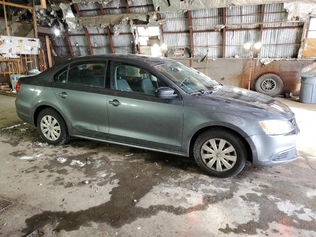 3VW2K7AJ2DM268423 - 2013 VOLKSWAGEN JETTA BASE GRAY photo 4