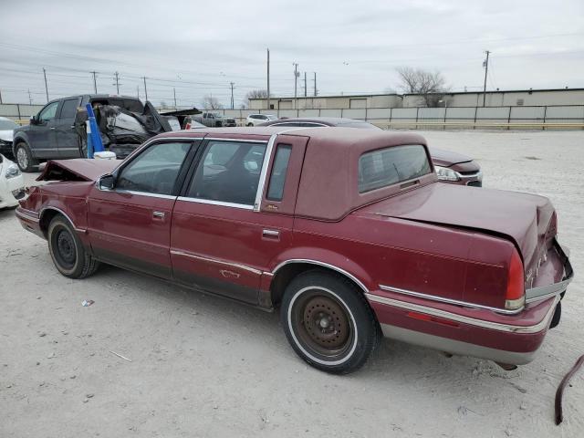 1C3XV66R1ND829396 - 1992 CHRYSLER NEW YORKER FIFTH AVENUE MAROON photo 2