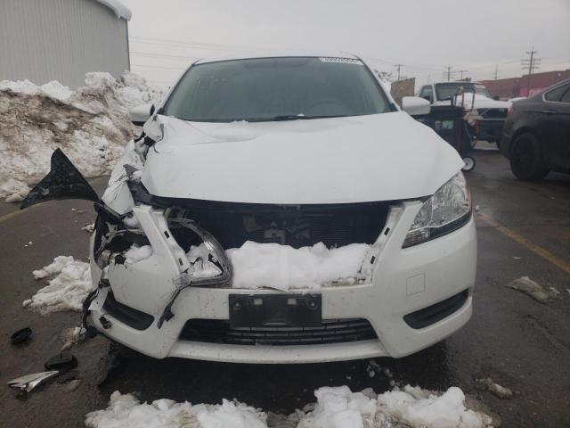 3N1AB7AP3EY282282 - 2014 NISSAN SENTRA S WHITE photo 5