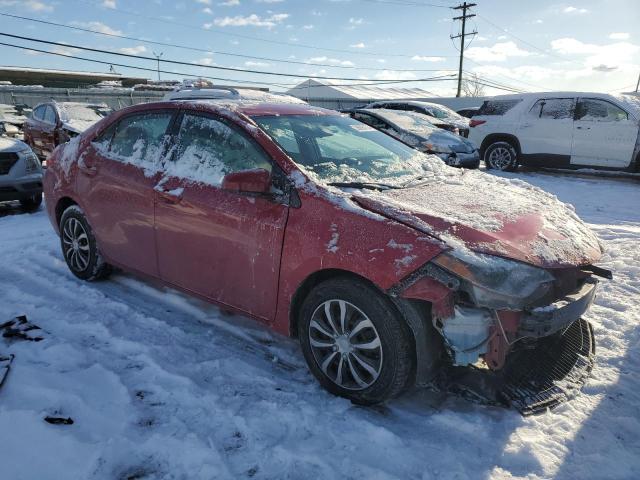 2T1BURHE9GC482520 - 2016 TOYOTA COROLLA L RED photo 4