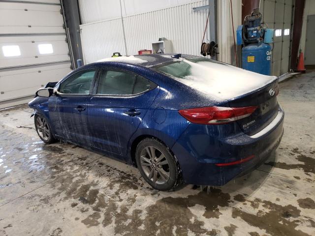 5NPD84LF6HH087385 - 2017 HYUNDAI ELANTRA SE BLUE photo 2