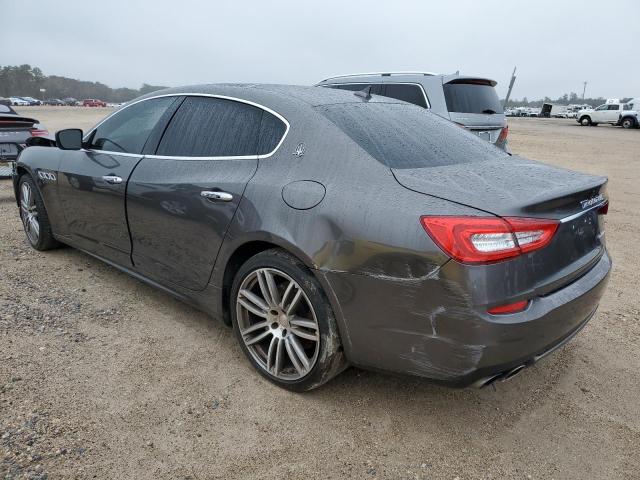 ZAM56RPAXG1187609 - 2016 MASERATI QUATTROPOR S GRAY photo 2