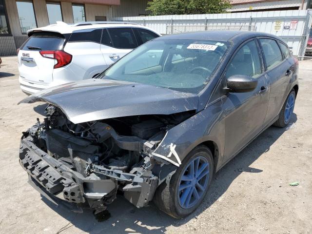1FADP3K2XJL327038 - 2018 FORD FOCUS SE GRAY photo 1
