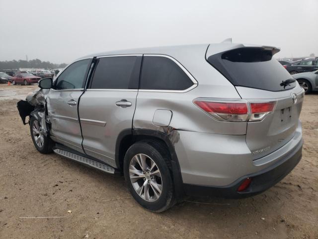 5TDZKRFH0FS112659 - 2015 TOYOTA HIGHLANDER LE SILVER photo 2