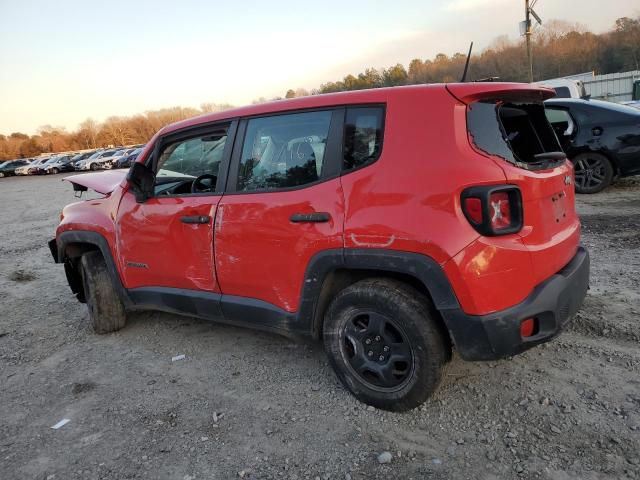 ZACCJAABXHPF80038 - 2017 JEEP RENEGADE SPORT RED photo 2