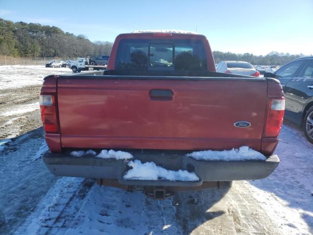 1FTYR14U83TA42155 - 2003 FORD RANGER SUPER CAB RED photo 6