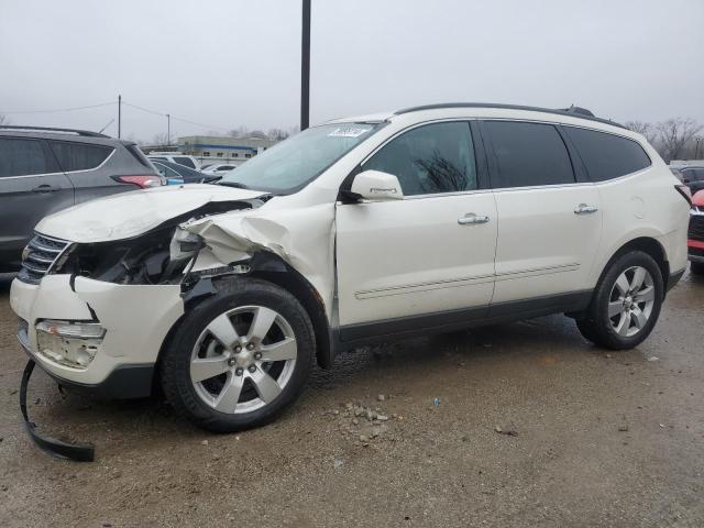 1GNKVJKD5FJ330047 - 2015 CHEVROLET TRAVERSE LTZ WHITE photo 1