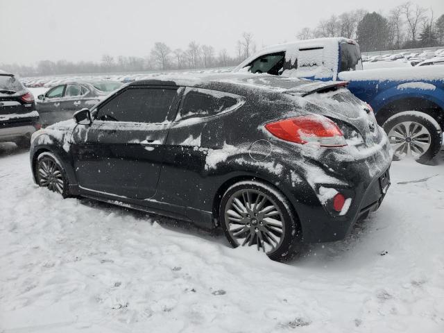 KMHTC6AE1DU143163 - 2013 HYUNDAI VELOSTER TURBO BLACK photo 2