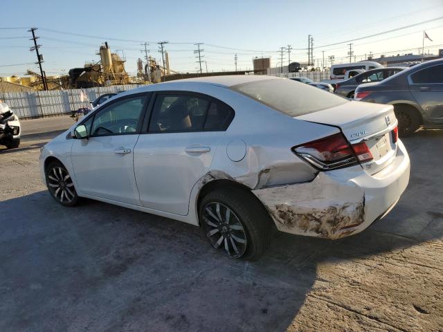 19XFB2F99FE230822 - 2015 HONDA CIVIC EXL WHITE photo 2