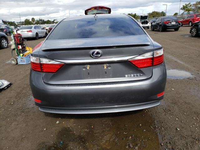 JTHBW1GGXF2082749 - 2015 LEXUS ES 300H GRAY photo 6