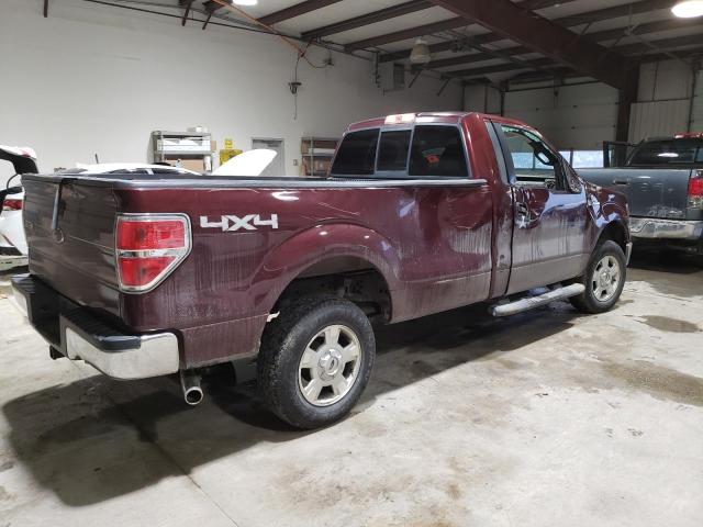 1FTMF1EW8AKE48589 - 2010 FORD F150 MAROON photo 3