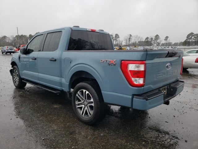 1FTEW1EP3PKD25854 - 2023 FORD F150 SUPERCREW BLUE photo 2