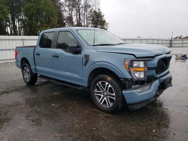 1FTEW1EP3PKD25854 - 2023 FORD F150 SUPERCREW BLUE photo 4