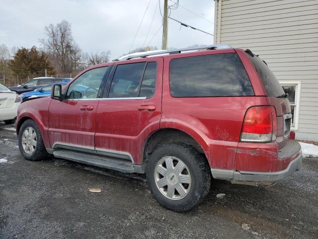 5LMEU88H54ZJ07297 - 2004 LINCOLN AVIATOR BURGUNDY photo 2