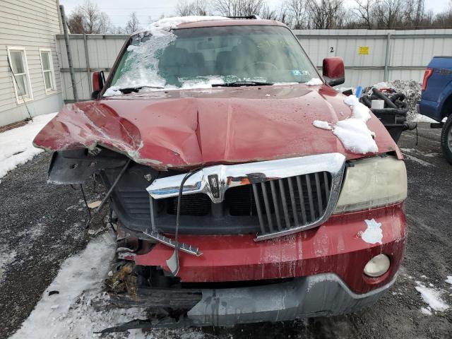5LMEU88H54ZJ07297 - 2004 LINCOLN AVIATOR 勃艮第红 照片 5