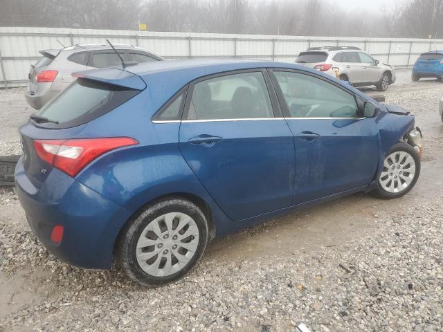 KMHD35LH1GU309367 - 2016 HYUNDAI ELANTRA GT BLUE photo 3