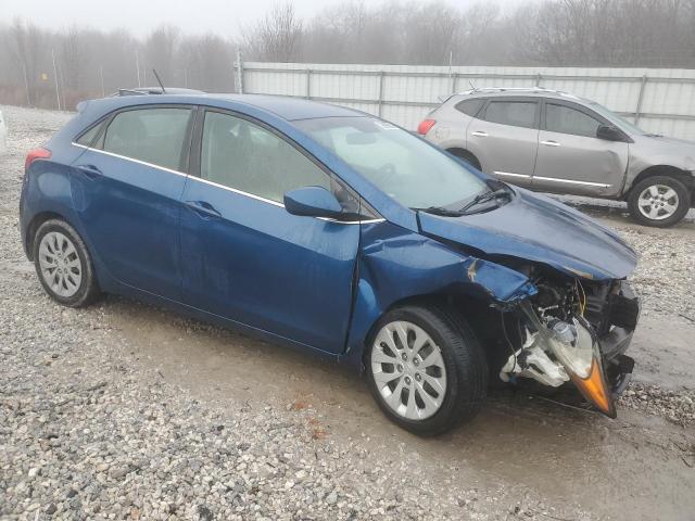 KMHD35LH1GU309367 - 2016 HYUNDAI ELANTRA GT BLUE photo 4