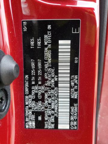 JTJYARBZXK2140528 - 2019 LEXUS NX 300 BASE Qırmızı foto 14