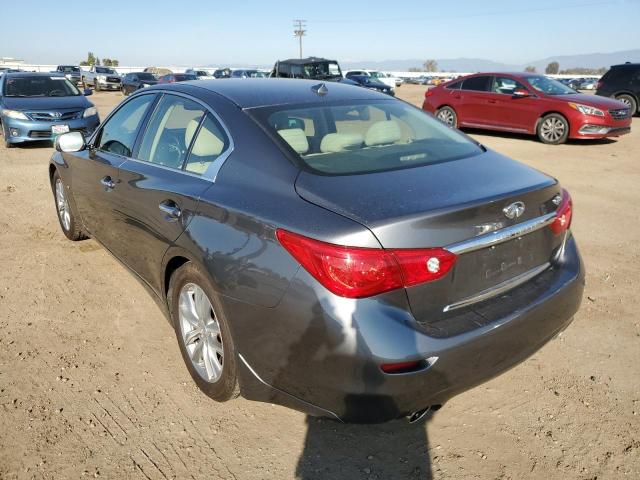 JN1BV7AP7FM331662 - 2015 INFINITI Q50 BASE CHARCOAL photo 2