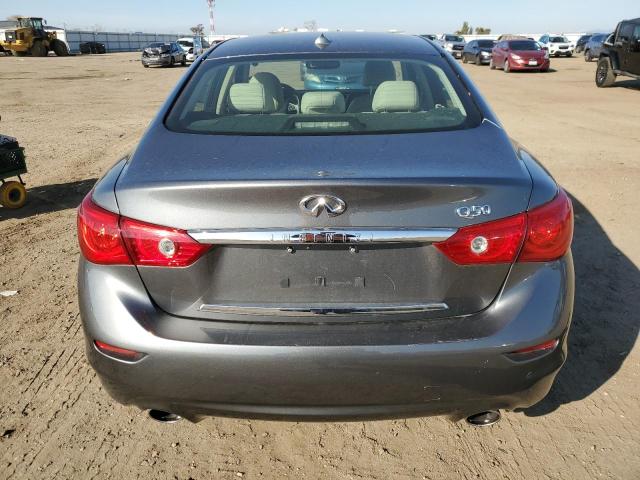 JN1BV7AP7FM331662 - 2015 INFINITI Q50 BASE CHARCOAL photo 6