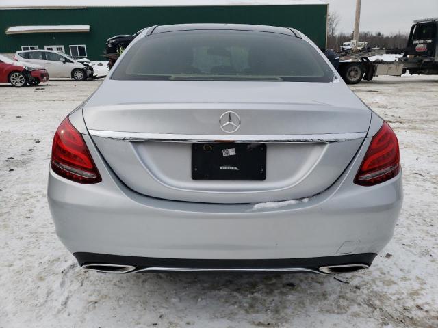 55SWF4KB5FU064302 - 2015 MERCEDES-BENZ C300 300 4MATIC SILVER photo 6