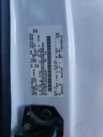 1FTMF1C83FKD50047 - 2015 FORD F150 WHITE photo 12