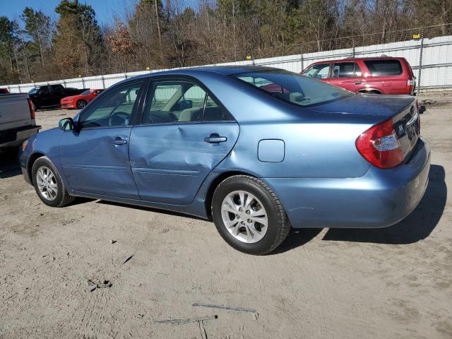 4T1BF30K64U581606 - 2004 TOYOTA CAMRY LE BLUE photo 2