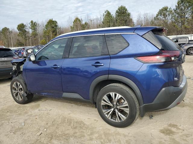 5N1AT3BA8MC749549 - 2021 NISSAN ROGUE SV BLUE photo 2