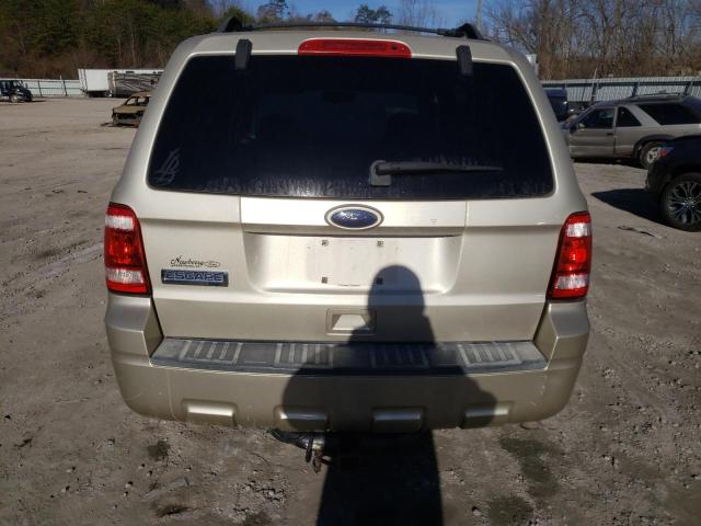 1FMCU0D79AKA32455 - 2010 FORD ESCAPE XLT GOLD photo 6