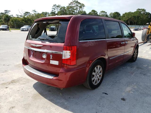 2A4RR8DG4BR656398 - 2011 CHRYSLER TOWN & COU TOURING L RED photo 3